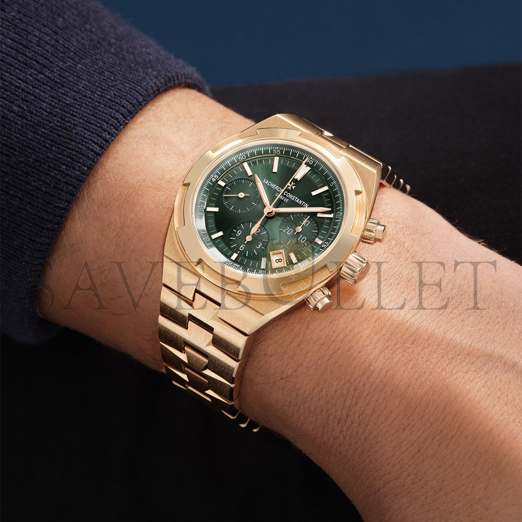 vacheron Co*sta*t*n overseas chronograph 42.5 mm pink gold watch 5520v/210r-b966